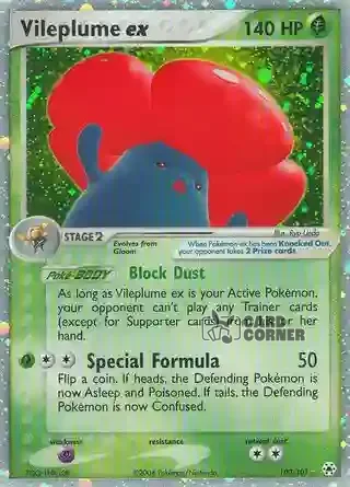 EX Hidden Legends Kartenliste - Vileplume ex 100/101