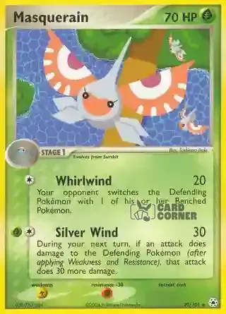 EX Hidden Legends Kartenliste - Masquerain 20/101