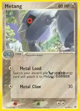 EX Hidden Legends Kartenliste - Metang 21/101