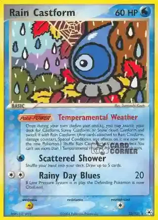EX Hidden Legends Kartenliste - Rain Castform 23/101