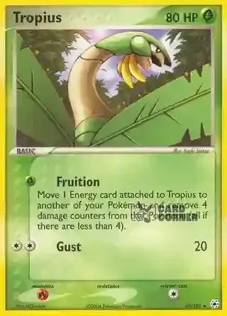EX Hidden Legends Kartenliste - Tropius 27/101