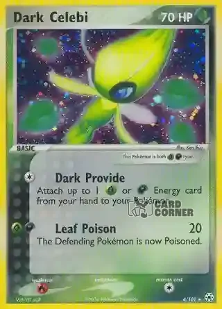 EX Hidden Legends Kartenliste - Dark Celebi 4/101
