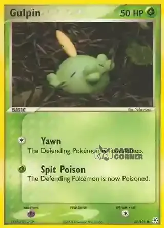 EX Hidden Legends Kartenliste - Gulpin 62/101