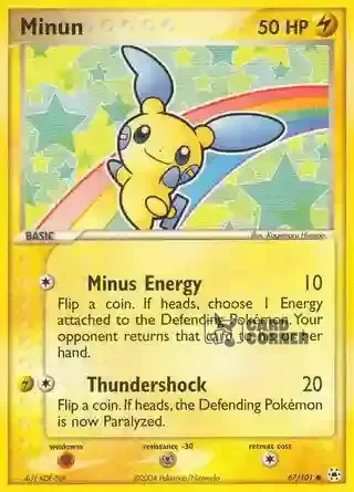 EX Hidden Legends Kartenliste - Minun 67/101