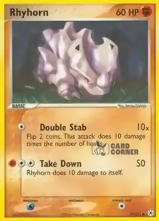 EX Hidden Legends Kartenliste - Rhyhorn 70/101