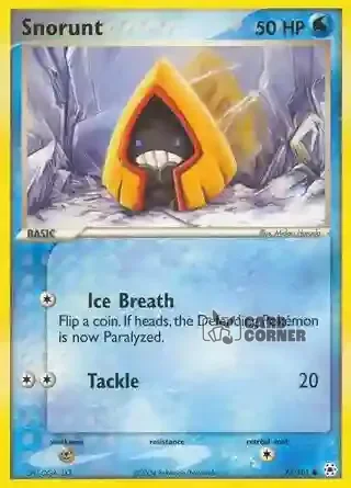 EX Hidden Legends Kartenliste - Snorunt 73/101