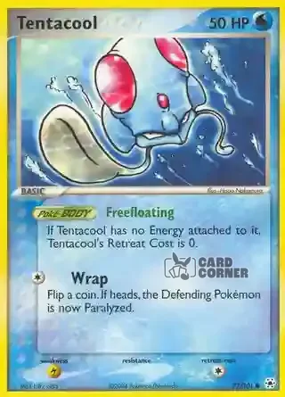 EX Hidden Legends Kartenliste - Tentacool 77/101
