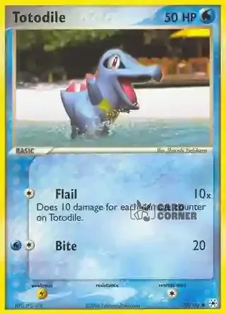 EX Hidden Legends Kartenliste - Totodile 79/101