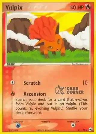 EX Hidden Legends Kartenliste - Vulpix 81/101