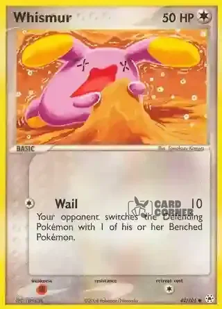 EX Hidden Legends Kartenliste - Whismur 82/101