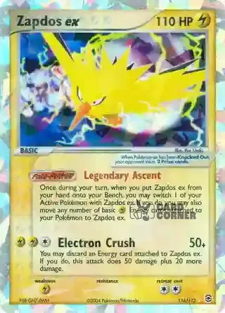 EX FireRed & LeafGreen Kartenliste - Zapdos ex 116/112