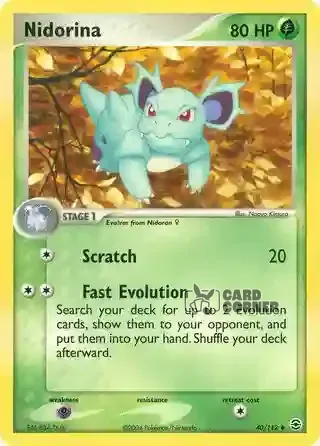 EX FireRed & LeafGreen Kartenliste - Nidorina 40/112