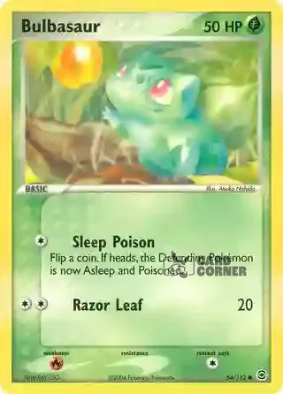 EX FireRed & LeafGreen Kartenliste - Bisasam 54/112