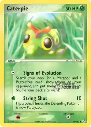 EX FireRed & LeafGreen Kartenliste - Raupy 56/112