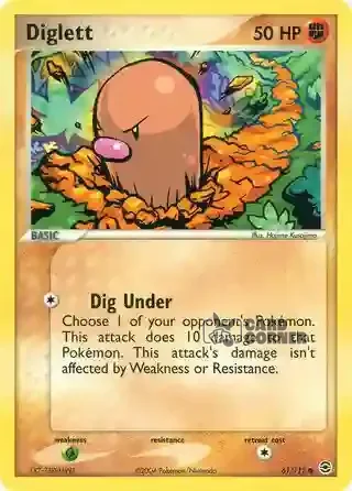 EX FireRed & LeafGreen Kartenliste - Digda 61/112