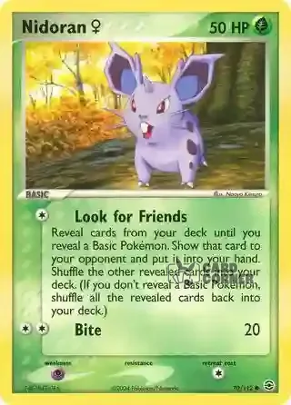 EX FireRed & LeafGreen Kartenliste - Nidoran♀ 70/112
