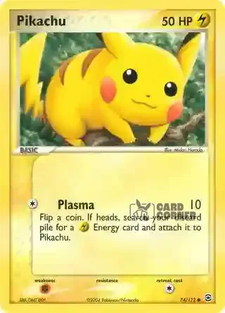 EX FireRed & LeafGreen Kartenliste - Pikachu 74/112