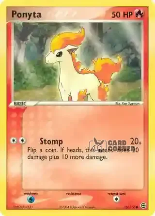 EX FireRed & LeafGreen Kartenliste - Ponita 76/112