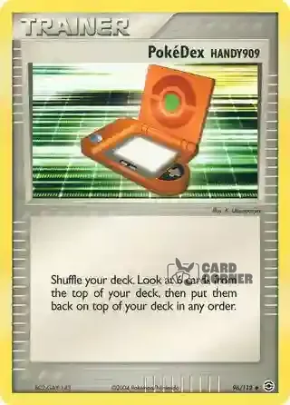 EX FireRed & LeafGreen Kartenliste - PokéDex HANDY 96/112