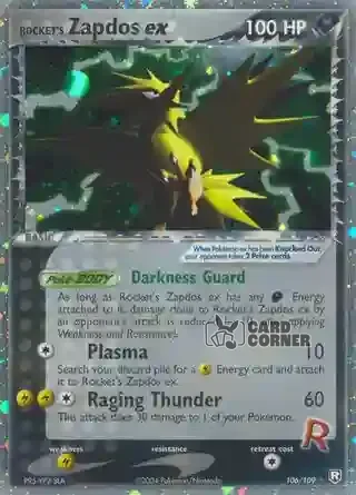 EX Team Rocket Returns Kartenliste - Rocket's Zapdos ex 106/109