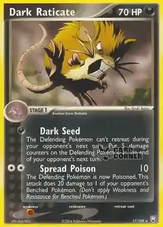 EX Team Rocket Returns Kartenliste - Dark Raticate 17/109