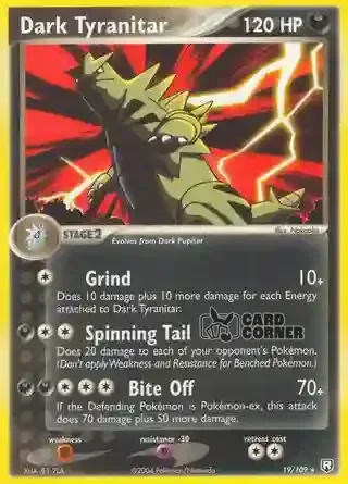 EX Team Rocket Returns Kartenliste - Dark Tyranitar 19/109