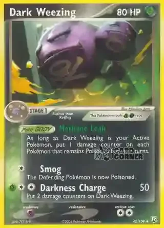 EX Team Rocket Returns Kartenliste - Dark Weezing 42/109