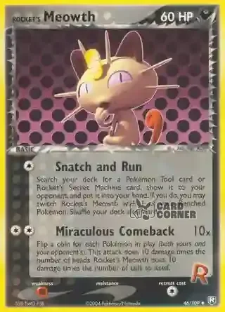 EX Team Rocket Returns Kartenliste - Rocket's Meowth 46/109
