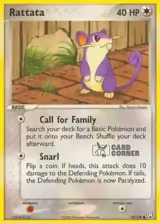 EX Team Rocket Returns Kartenliste - Rattata 72/109