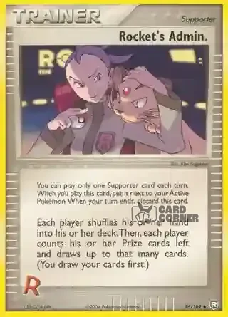 EX Team Rocket Returns Kartenliste - Rocket's Admin. 86/109