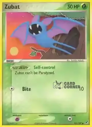 EX Deoxys Kartenliste - Zubat 83/107