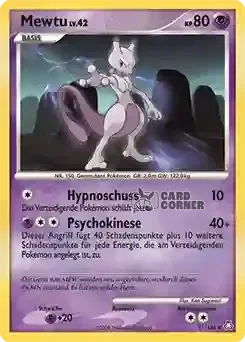 Erwachte Legenden Kartenliste - Mewtu 011/146