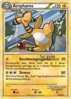 HeartGold und Soulsilver Kartenliste - Ampharos 014/123