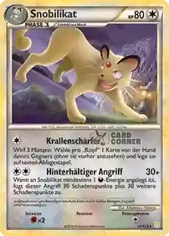 HeartGold und Soulsilver Kartenliste - Snobilikat 027/123