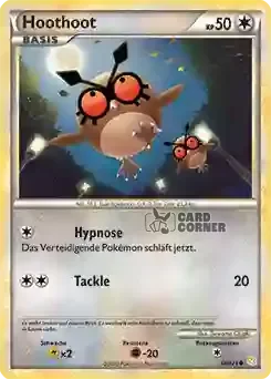 HeartGold und Soulsilver Kartenliste - Hoothoot 066/123