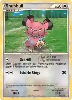 HeartGold und Soulsilver Kartenliste - Snubbull 082/123