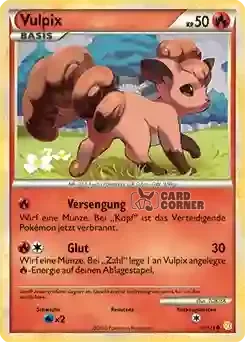 HeartGold und Soulsilver Kartenliste - Vulpix 087/123