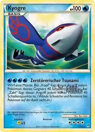 Ruf der Legenden Kartenliste - Kyogre 012/095