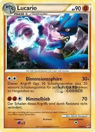 Ruf der Legenden Kartenliste - Lucario 014/095