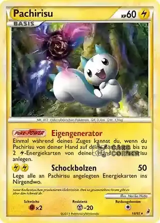 Ruf der Legenden Kartenliste - Pachirisu 018/095