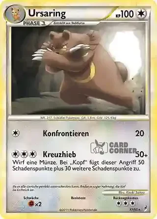 Ruf der Legenden Kartenliste - Ursaring 037/095