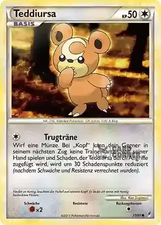 Ruf der Legenden Kartenliste - Teddiursa 073/095