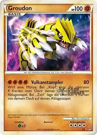 Ruf der Legenden Kartenliste - Groudon SL4