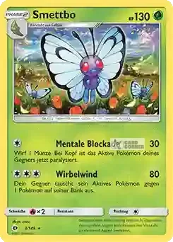 Sonne und Mond Kartenliste - Smettbo 003/149