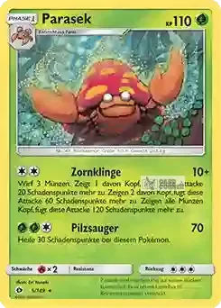 Sonne und Mond Kartenliste - Parasek 005/149