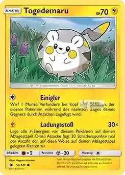 Sonne und Mond Kartenliste - Togedemaru 053/149