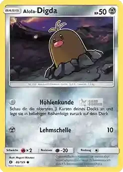 Sonne und Mond Kartenliste - Alola-Digda 086/149