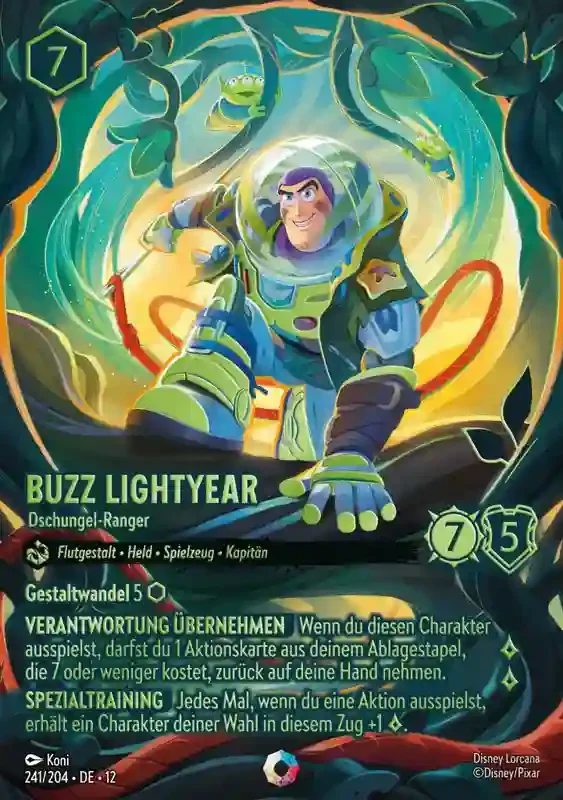 Lorcana Unbekannte Wildnis Buzz Lightyear 241/204