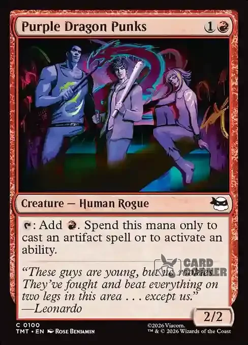 TMNT Card List - Purple Dragon Punks #0100