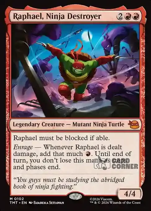 TMNT Card List - Raphael, Ninja Destroyer #0102